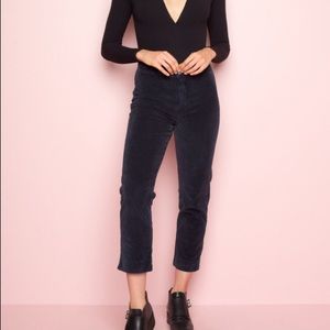 Brandy Melville NEW navy corduroy pants